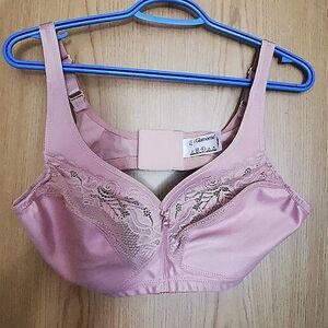 Glamorise Full Figure Plus Size MagicLift Minimizer Bra Wirefree #1003 38D Cafe